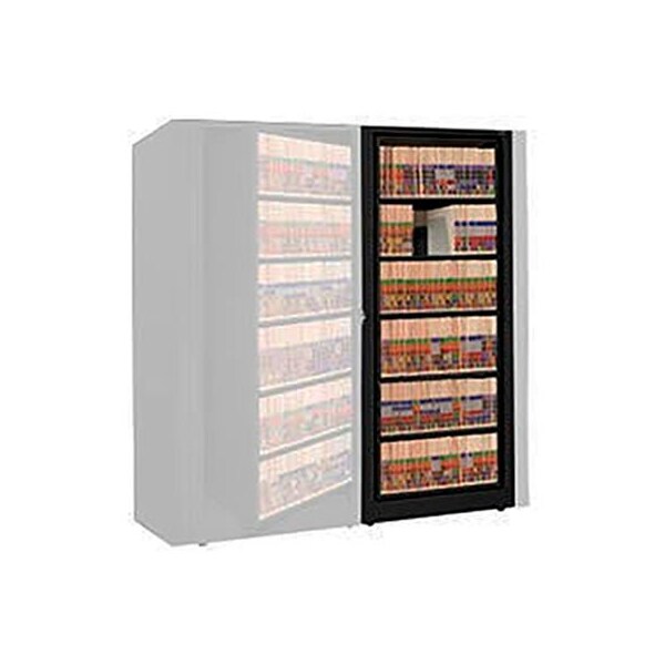 Datum Filing Systems Rotary File Cabinet Adder Unit, Letter, 1 Shelves, Black - XLT-A2-T25