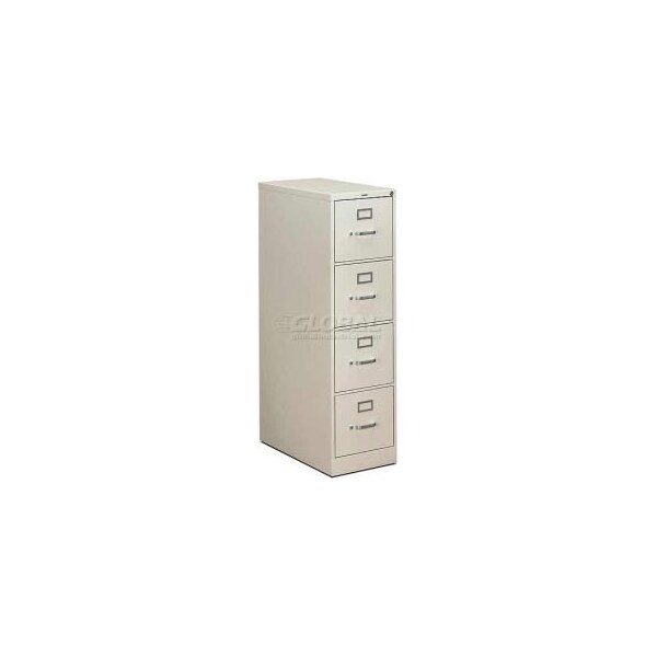 Hon HON - 310 Series 4 Drawer Vertical File 26-1/2"D Letter Light Gray - HON314PQ