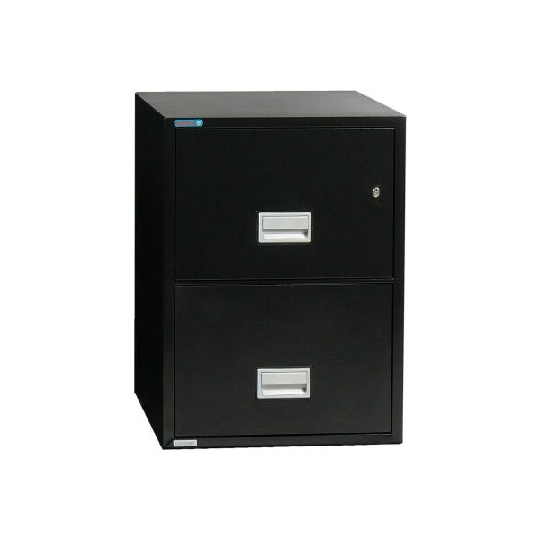 Phoenix Safe International Phoenix Safe Vertical 31" 2-Drawer Letter Fire and Water Resistant File Cabinet, Black - LTR2W31B - LTR2W31B