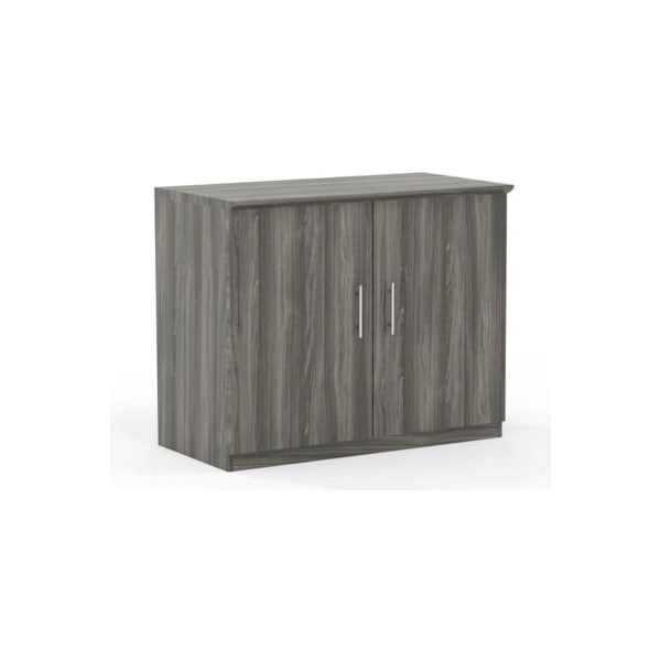 Safco Safco Medina Series 36" Storage Cabinet with Wood Doors Gray Steel - MSCLGS