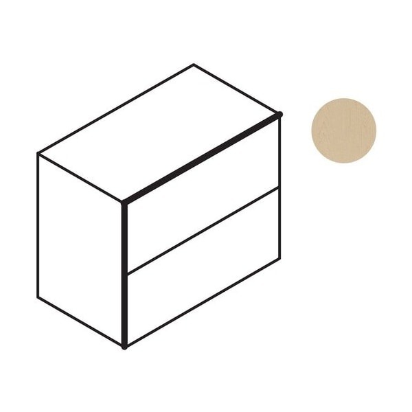 Groupe Lacasse Lateral File, 2 Drawer, 36inWx20inDx29-1/2inH, Hard Rock Maple - LAS71K2036LFE
