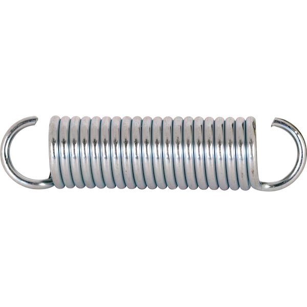 Prime-Line Extension Spring, 3/4 in. x 3-1/8 in. x .105, Steel, Single Loop, Open, PK2 - SP 9620