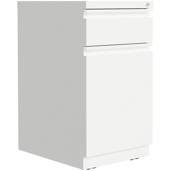 Lorell 15 x 27.8 x 20 in. Backpack Drawer Mobile Pedestal File Cabinet, White - LLR03103
