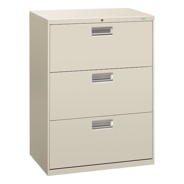 Hon 30" W 3 Drawer File Cabinet, Light Gray, A4/Legal/Letter - H673.L.Q