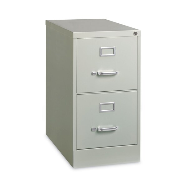 Hirsh Industries 15 in W 2 Drawer File Cabinets, Light Gray, Letter - HVF152629LG