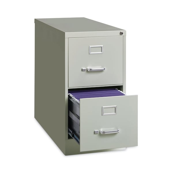Hirsh Industries 15 in W 2 Drawer File Cabinets, Light Gray, Letter - HVF152629LG