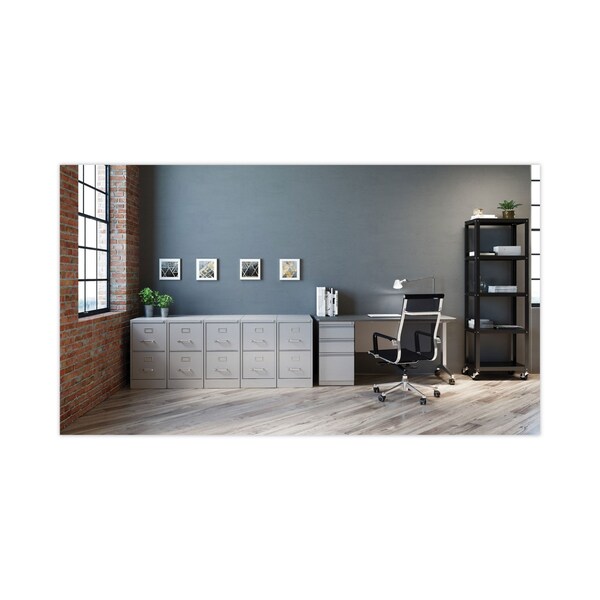 Hirsh Industries 15 in W 2 Drawer File Cabinets, Light Gray, Letter - HVF152629LG