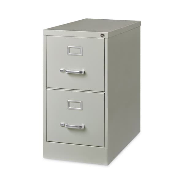 Hirsh Industries 15 in W 2 Drawer File Cabinets, Light Gray, Letter - HVF152629LG