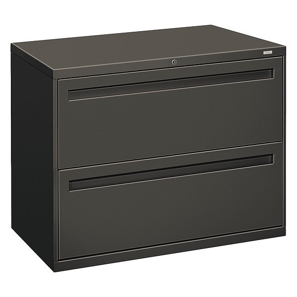 Hon 36" W 2 Drawer File Cabinet, Charcoal, A4/Legal/Letter - H782.L.S
