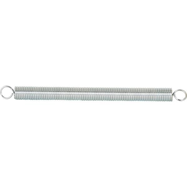 Prime-Line Extension Spring, 5/8 in. x 8-1/2 in. x 0.080 in., Steel, Single Loop - SP 9635