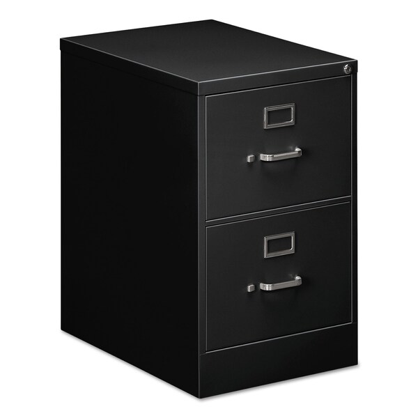 Alera 18 in W 2 Drawer File Cabinets, Black, Legal - 25423