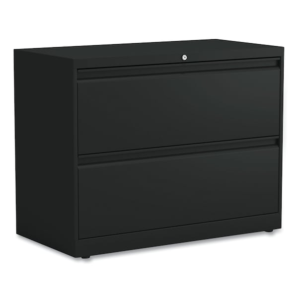 Alera 36 in W 2 Drawer File Cabinets, Black, Legal; Letter - 17451