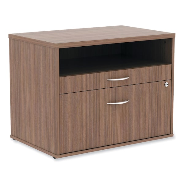 Alera 29-1/2" W 2 Drawer File Cabinets, Modern Walnut, Legal/Letter - ALELS583020WA