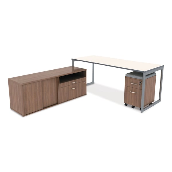 Alera 29-1/2" W 2 Drawer File Cabinets, Modern Walnut, Legal/Letter - ALELS583020WA