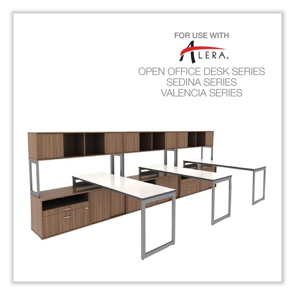 Alera 29-1/2" W 2 Drawer File Cabinets, Modern Walnut, Legal/Letter - ALELS583020WA