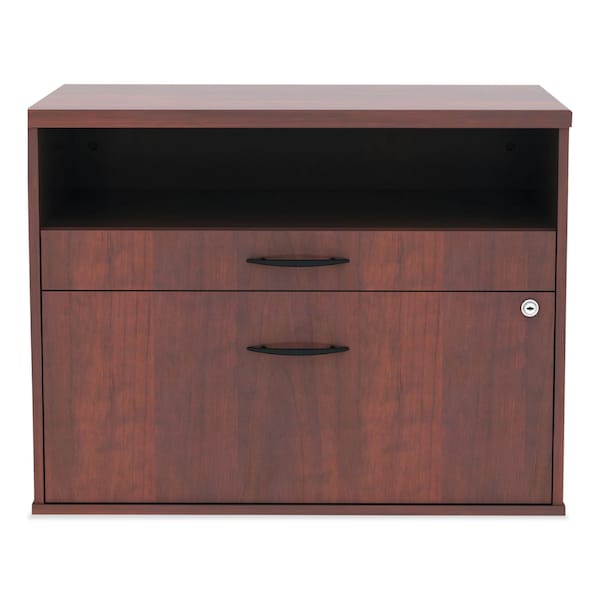 Alera 29-1/2" W 2 Drawer File Cabinets, Medium Cherry, Legal/Letter - ALELS583020MC