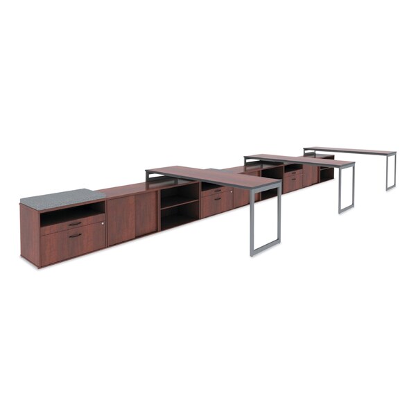 Alera 29-1/2" W 2 Drawer File Cabinets, Medium Cherry, Legal/Letter - ALELS583020MC