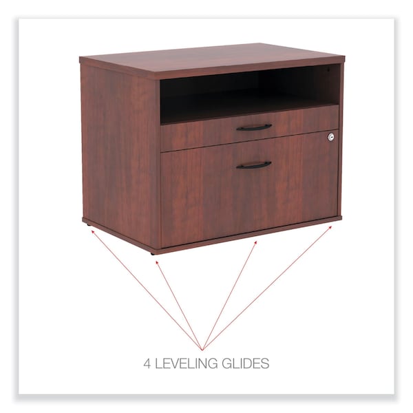 Alera 29-1/2" W 2 Drawer File Cabinets, Medium Cherry, Legal/Letter - ALELS583020MC