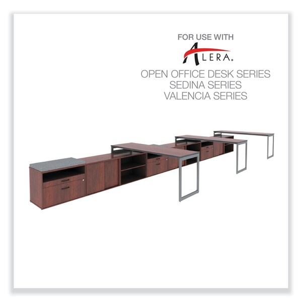 Alera 29-1/2" W 2 Drawer File Cabinets, Medium Cherry, Legal/Letter - ALELS583020MC