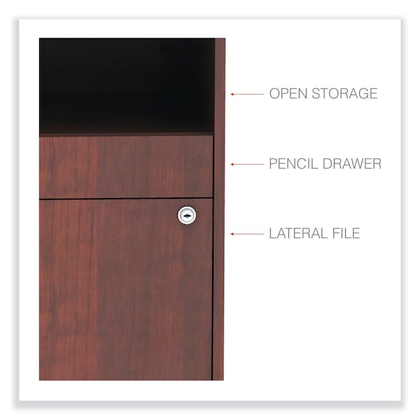 Alera 29-1/2" W 2 Drawer File Cabinets, Medium Cherry, Legal/Letter - ALELS583020MC