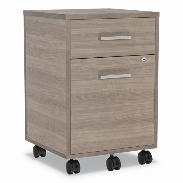 Linea Italia 16 in W 2 Drawer File Cabinets, Natural Walnut - UR610NW