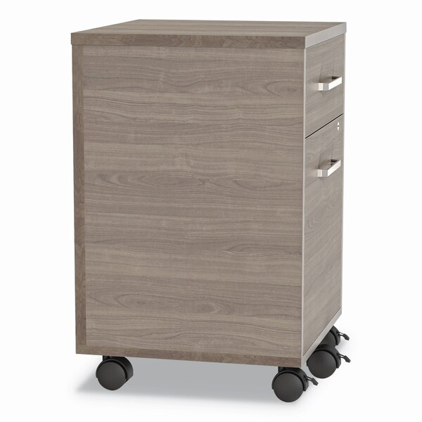 Linea Italia 16 in W 2 Drawer File Cabinets, Natural Walnut - UR610NW