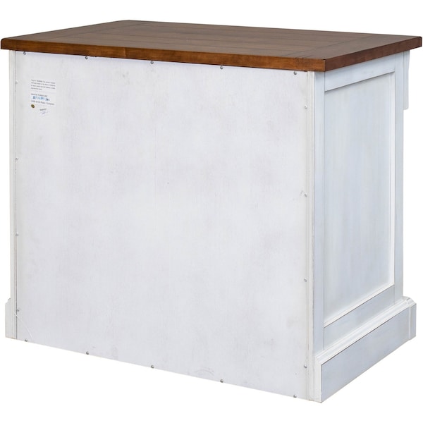 Durham Mfg Durham 3 Drawer Lateral File Cabinet in White - IMDU455