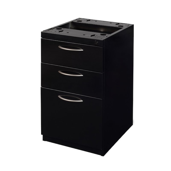 Fusion 15 W Storage > Pedestal Desk Drawers > Fusion Metal Pedestals, Black, 15 - MPBBF18ABK