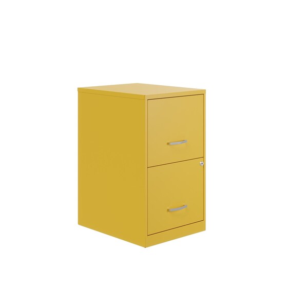 Space Solutions 14.25 in W 2 Drawer Vertical File Cabinet, Goldfinch - 25272