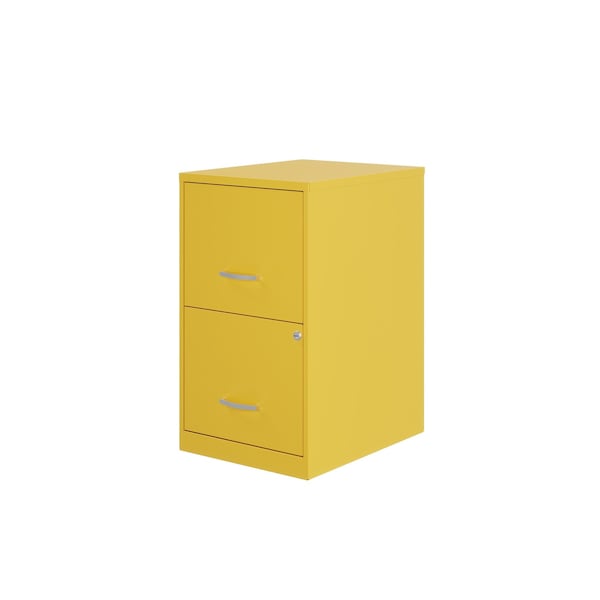 Space Solutions 14.25 in W 2 Drawer Vertical File Cabinet, Goldfinch - 25272