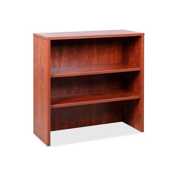 Lorell Hutch for 35in Lateral File Cabinet - 35.5in x 14.8in x 36in - Cherry - Essentials Series - 69613