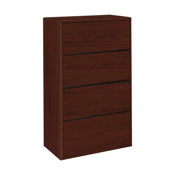 Hon HON 107699NN, 10700 SERIES FOUR DRAWER LATERAL FILE, 36W X 20D X 59.13H, MAHOGANY - HON107699NN