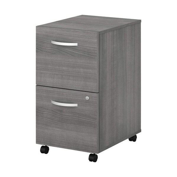 Bush Business Furniture Pedestal, Mobile, FF, 16inx20inx28in, Platinum Gray - BSHSCF116PGSU
