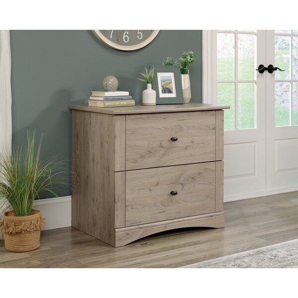 Sauder Lateral File Lao , Drawers with full extension slides hold letter or legal-size hanging files - 429450