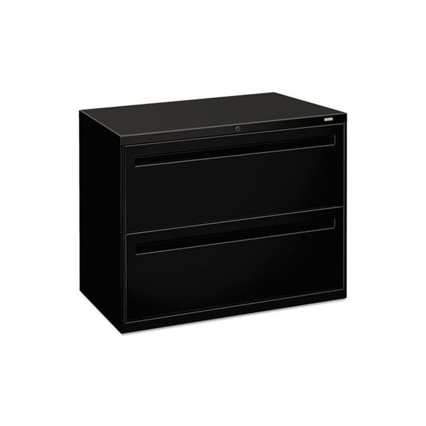 Hon HON, 700 SERIES TWO-DRAWER LATERAL FILE, 36W X 18D X 28H, BLACK - 782LP