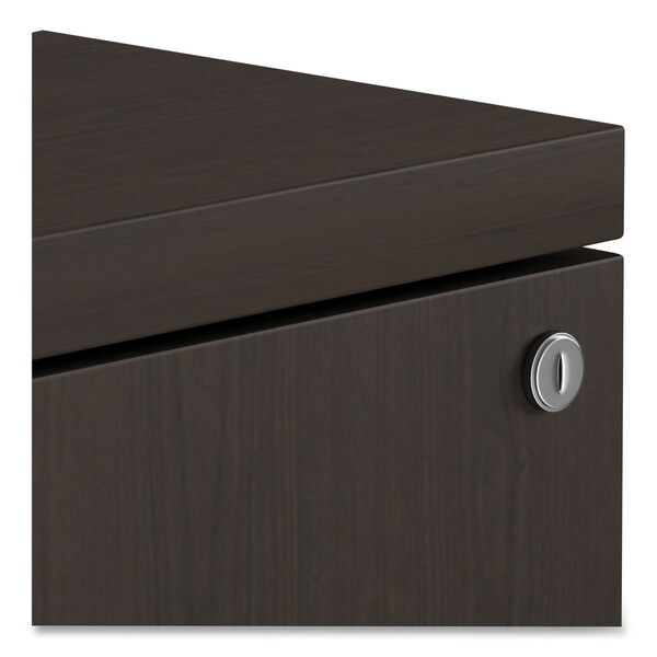 Alera 15.38" W 2 Drawer File Pedestal, Espresso, Legal/Letter - VA582816ES