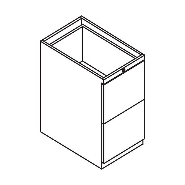 Groupe Lacasse Pedestal, Metal, Linear Handle, F/F, 15inx22inx28in, Sahara - LAS4LPM1522FFLR