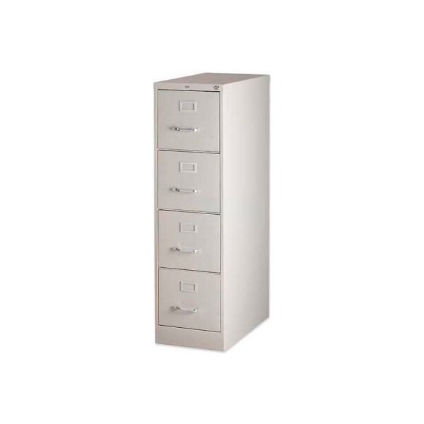 Sp Richards Lorell 4-Drawer Heavy Duty Vertical File Cabinet, 15"W x 26-1/2"D x 52"H, Putty - LLR60193