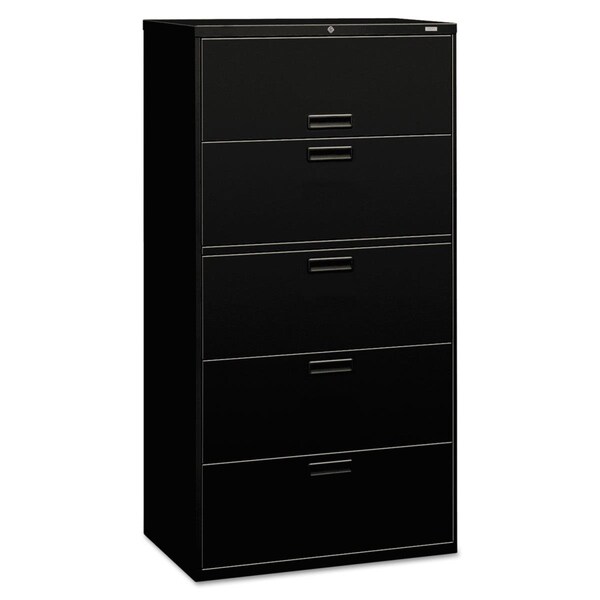 Seatsolutions 5 Drawer Lateral File with Lock - Black - 36 in. - SE1908917