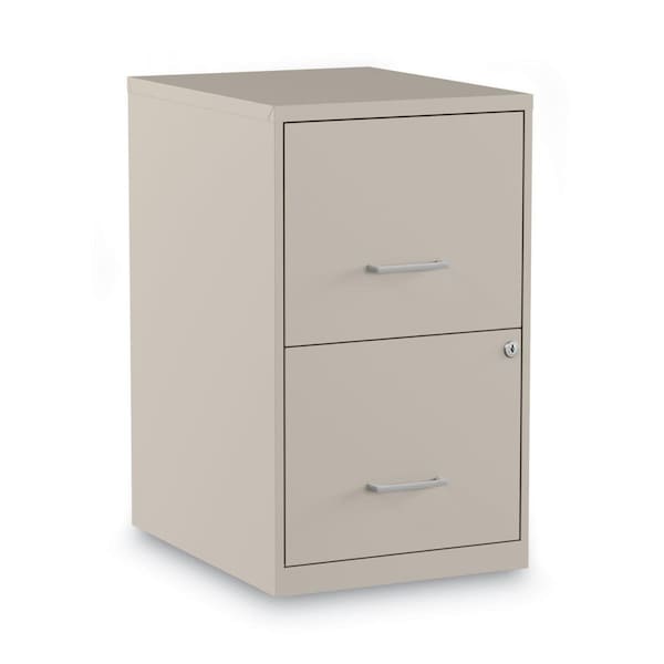 Fine-Line Letter Size 2 Drawers File Soho Vertical File Cabinet, Putty - FI2659973
