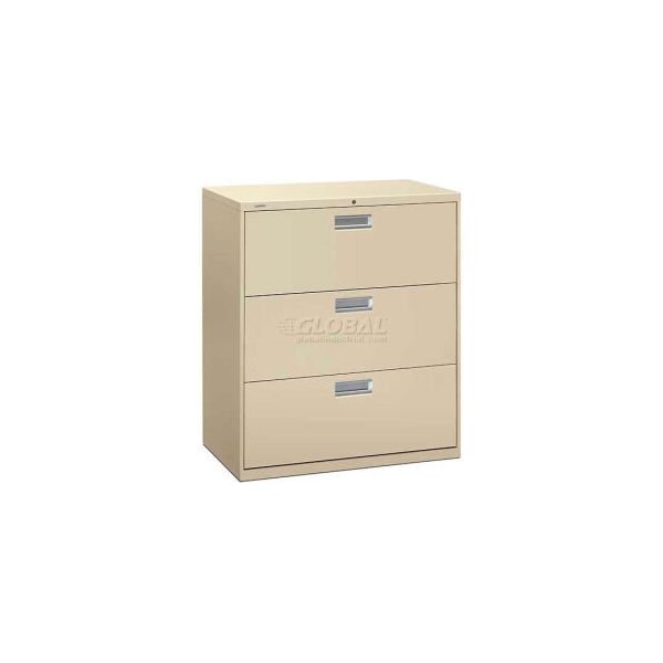 Ofm HON - Brigade 600 Series 3 Drawer Lateral File 36"W Putty - HON683LL