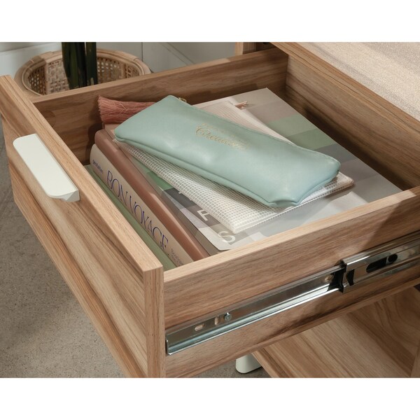 Worksense By Sauder Bergen Circle Credenza Ka , Flexible unit can be assembled with drawers on left or right side - 426291