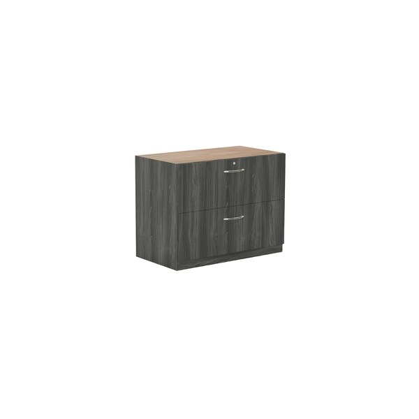 Mayline 36" W Lateral File Cabinet, Gray Steel, Letter/Legal - ACLF36LGS