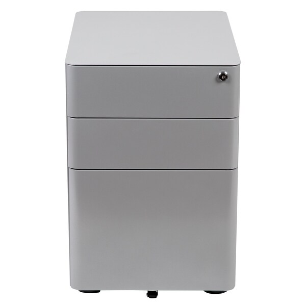 Flash Furniture 3-Drawer Filing Cabinet, Gray - HZ-CHPL-01-GRY-GG