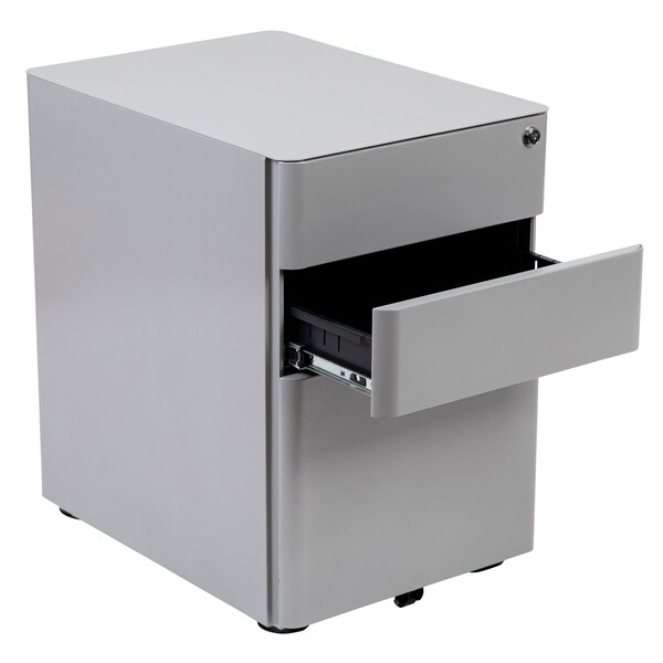 Flash Furniture 3-Drawer Filing Cabinet, Gray - HZ-CHPL-01-GRY-GG