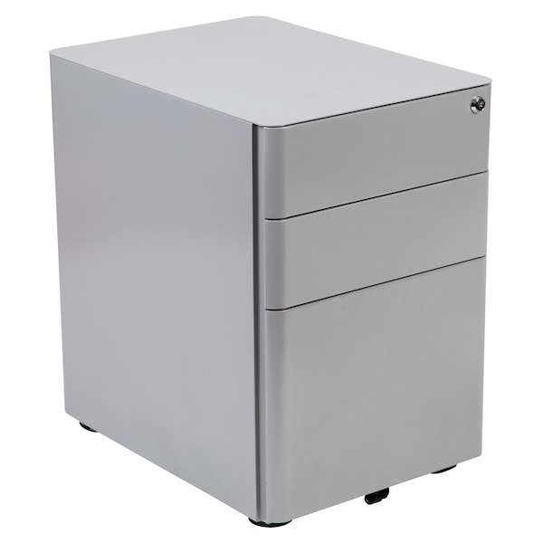 Flash Furniture 3-Drawer Filing Cabinet, Gray - HZ-CHPL-01-GRY-GG