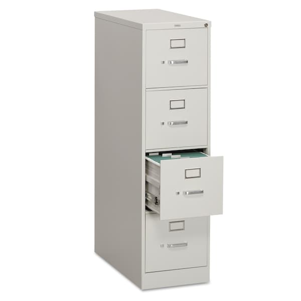Hon 15" W 4 Drawer File Cabinet, Light Gray, Letter - H314.P.Q