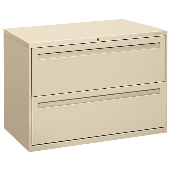 Hon 42" W 2 Drawer File Cabinet, Putty, A4/Legal/Letter - H792.L.L
