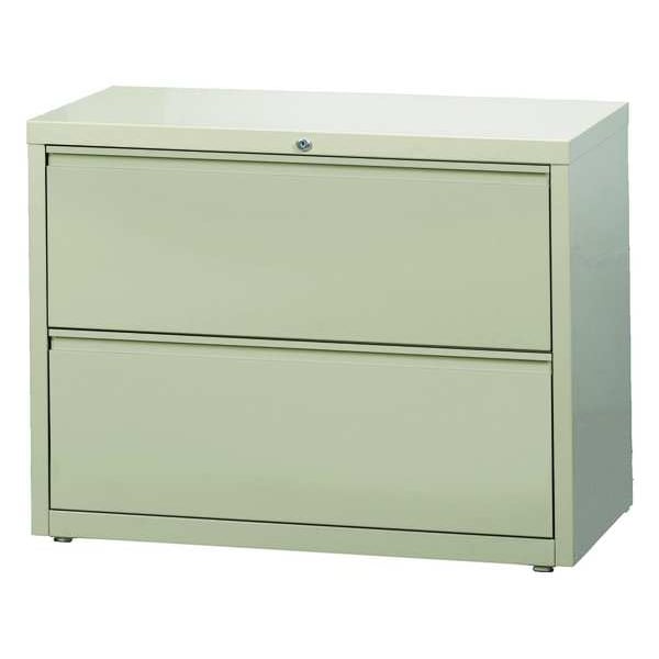 Hirsh 36" W 2 Drawer Lateral File Cabinet, Putty, A4/Legal/Letter - 17450