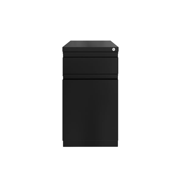 Hirsh 20 in. Deep Mobile File Cabinet 2 Drawer with XL Backpack Drawer, Letter Width, Black - 25032